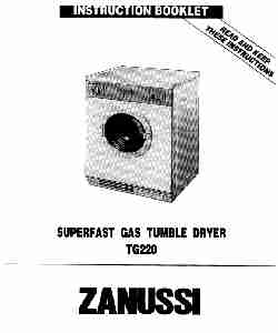 Zanussi Clothes Dryer TG220-page_pdf